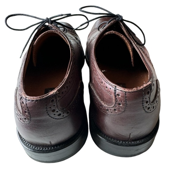 Vintage Brown Leather Bostonian High End Oxford Dress Shoes Men’s 10.5 MINTY - Picture 6 of 8